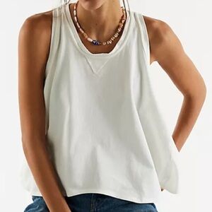NWOT Free People Hialeah Top Clean Ivory Oversized Small Retail $58.00